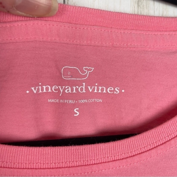 Vineyard Vines pink palm tree tee size small - Picture 4 of 5
